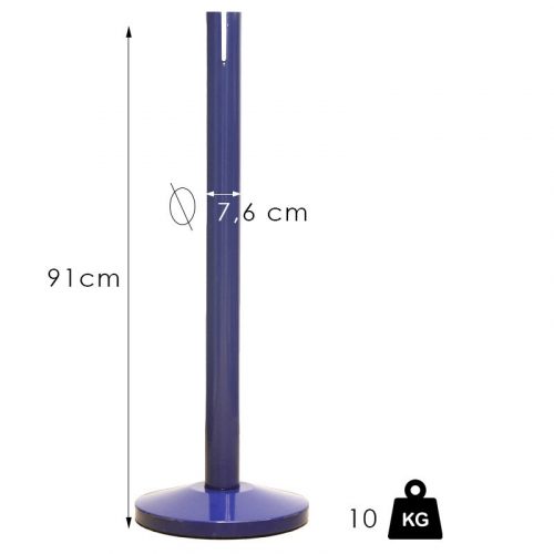 XL tape barrier post, 4.8m